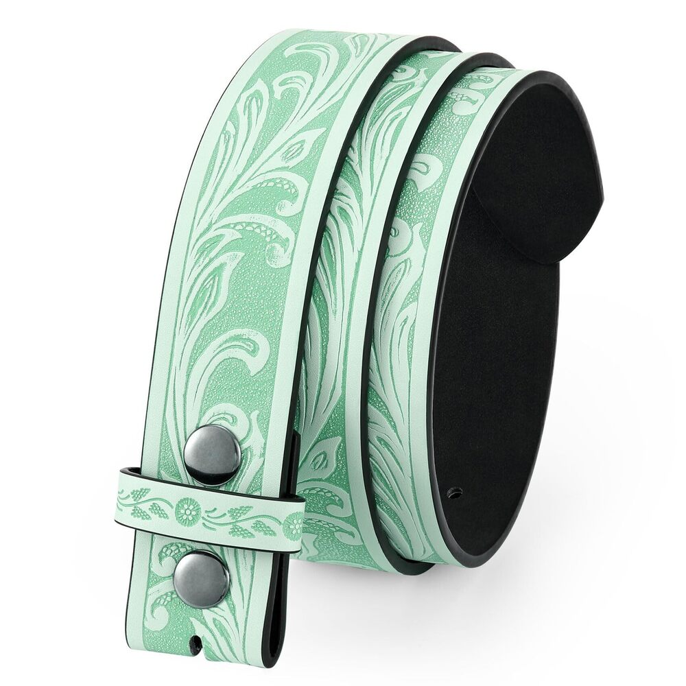 1167 Men Women Western Belt Strap Without Buckle 1.5" Wide Cowboy Cowgirl
